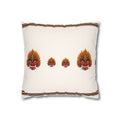 Raksha Mask Cushion Cover Sri Lankan Devil Dance Decorative Throw Pillow