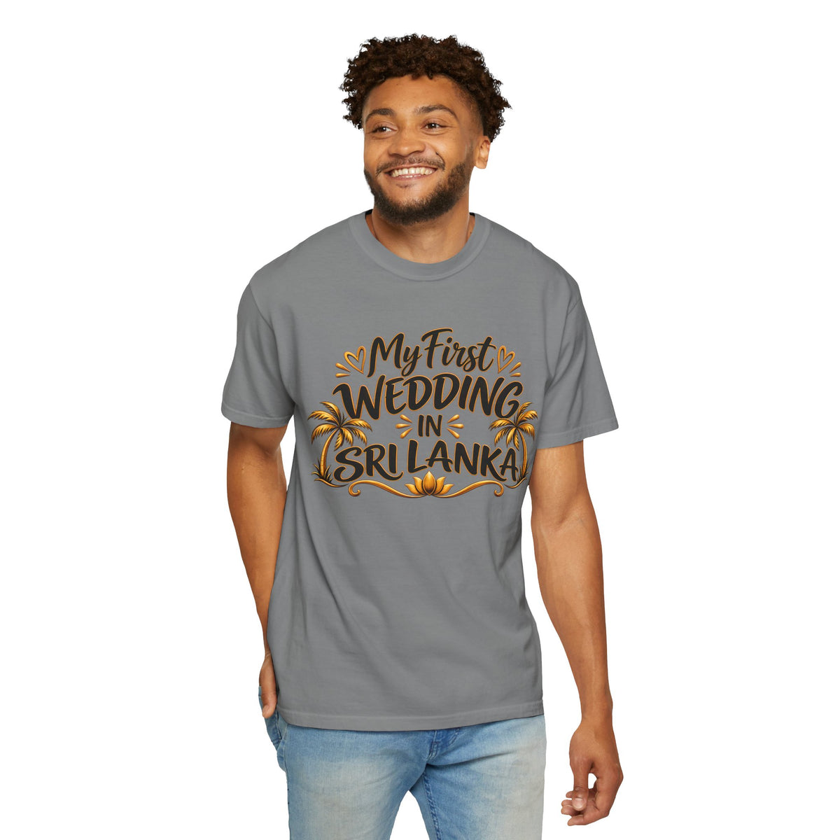 Sri Lanka Unisex Wedding T-Shirt – My First Wedding in Sri Lanka