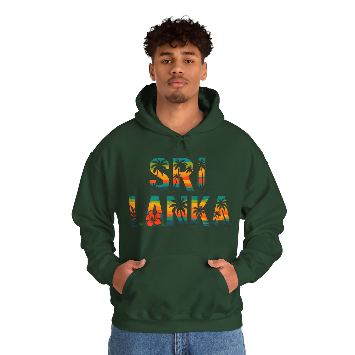 Sri Lanka Tropical Graphic Hoodie | Unisex Heritage Gift