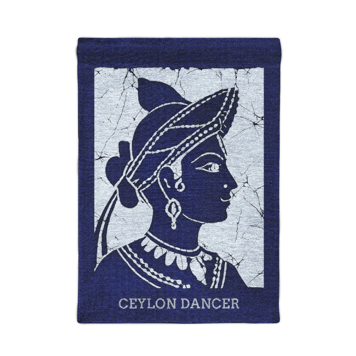 Ceylon Dancer Woven Wall Tapestry | Batik-Inspired Art