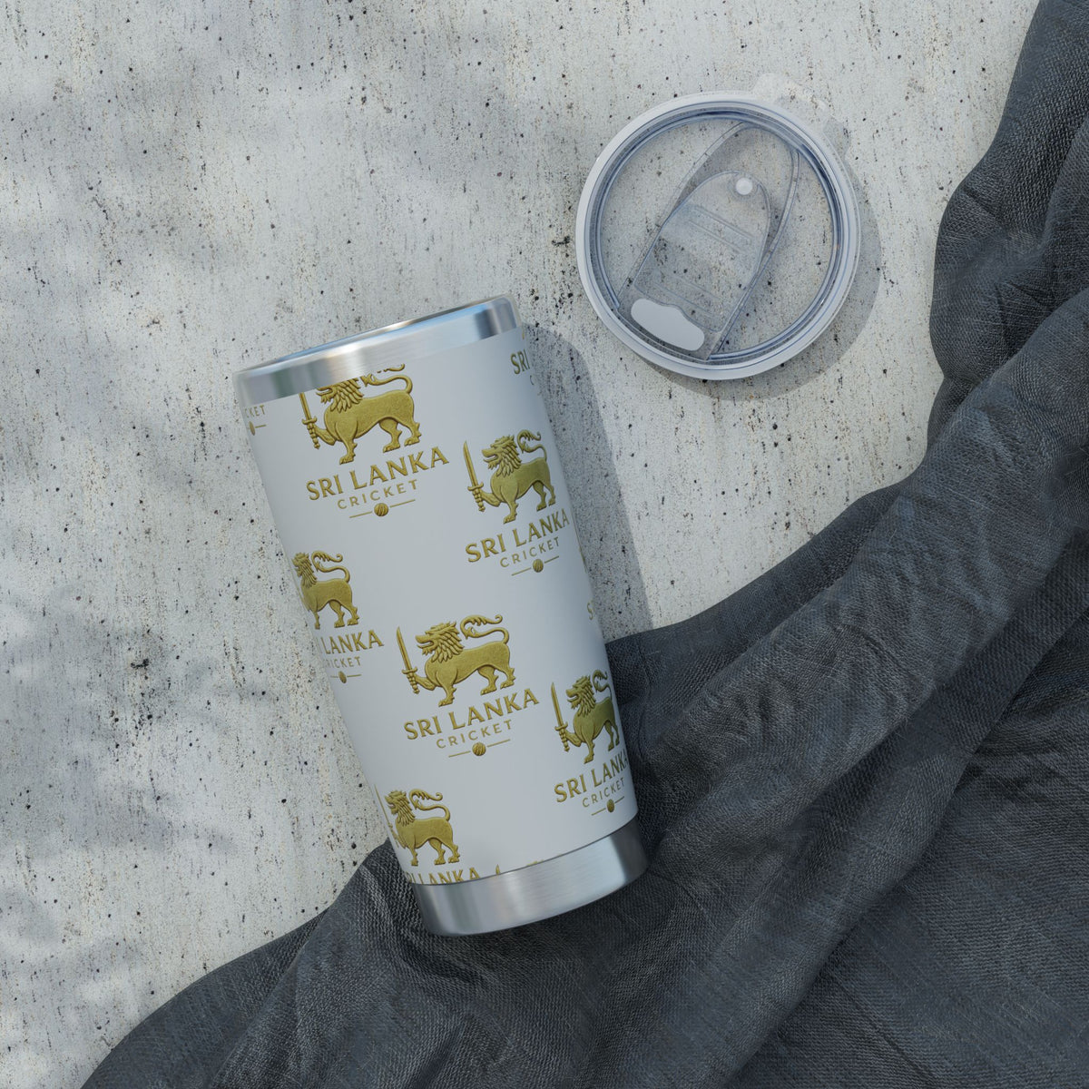 Sri Lanka Cricket Gift | Lion Crest 20 oz Travel Tumbler
