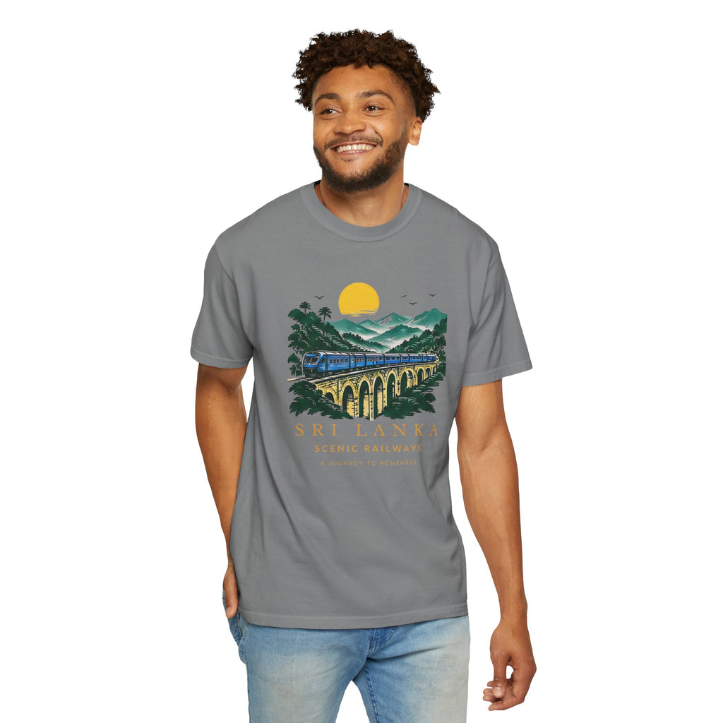 Sri Lanka Nine Arch Bridge Unisex T-Shirt Vintage Railway Tee