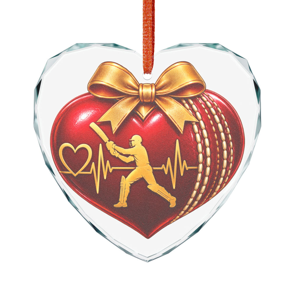 Merry Cricket Christmas Glass Ornament | Cricket Fan Gift