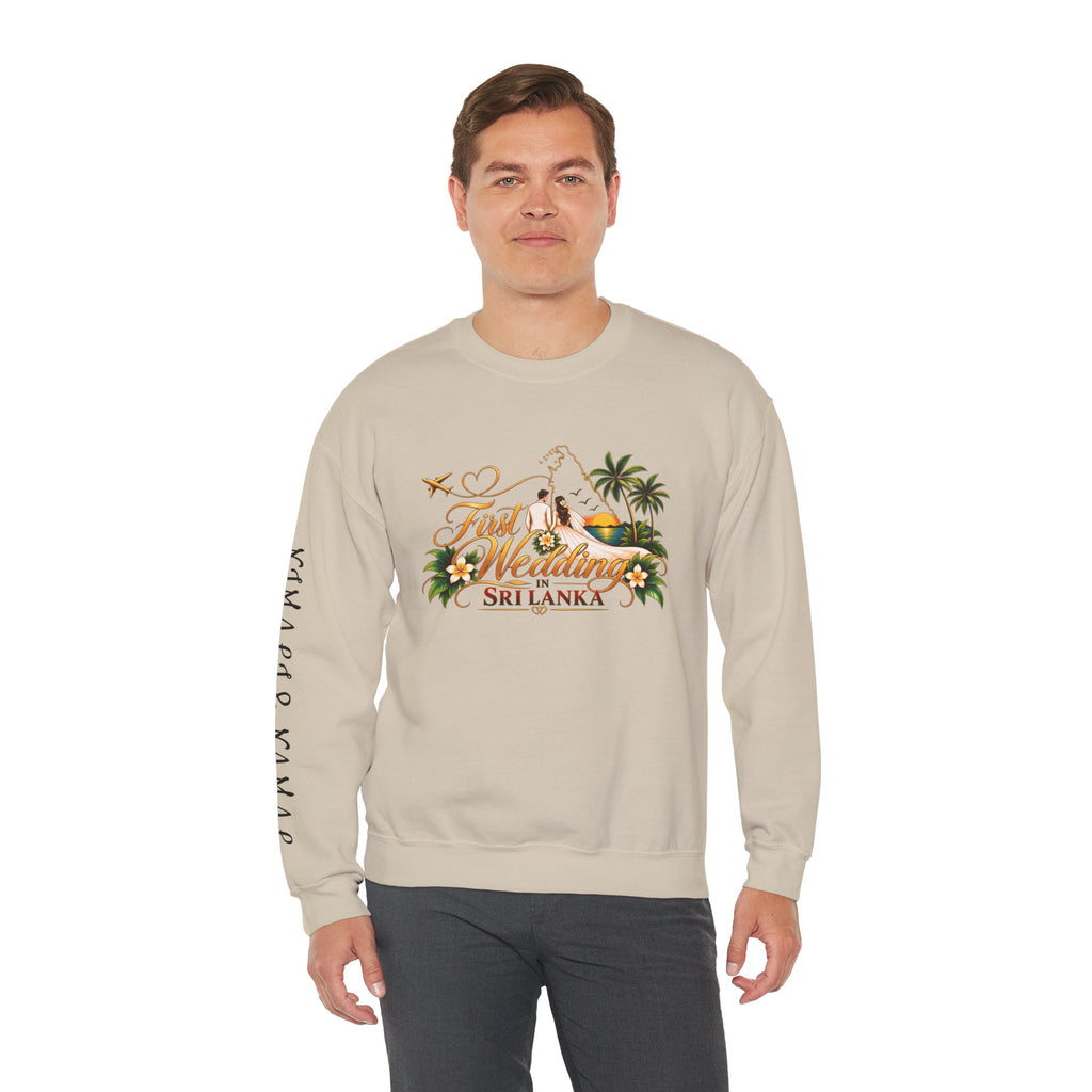 Personalized Sri Lanka Wedding Sweatshirt – Unisex Crewneck