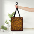 Sri Lankan Gift Tote Bag  Gold Elephant Mandala