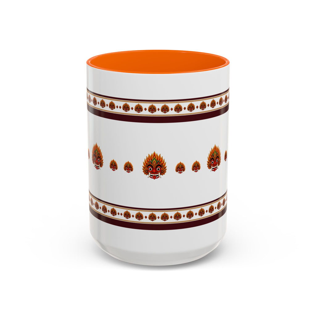 Raksha Mask Accent Coffee Mug Sri Lankan Design