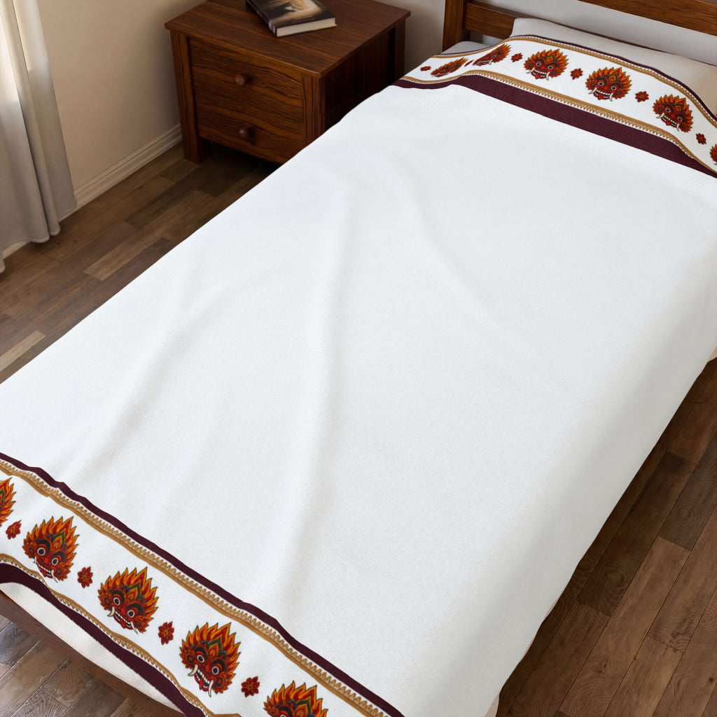 Raksha Mask Blanket Velveteen Plush
