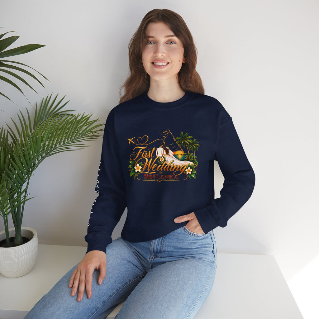 Personalized Sri Lanka Wedding Sweatshirt – Unisex Crewneck