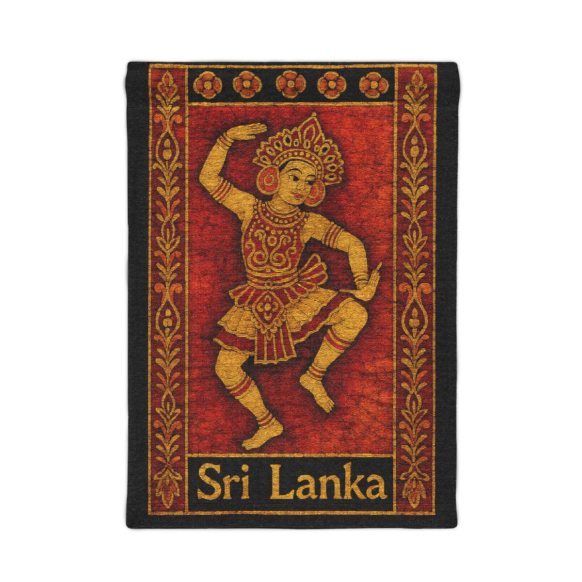 Sri Lankan Dancer Woven Wall Tapestry | Heritage Art