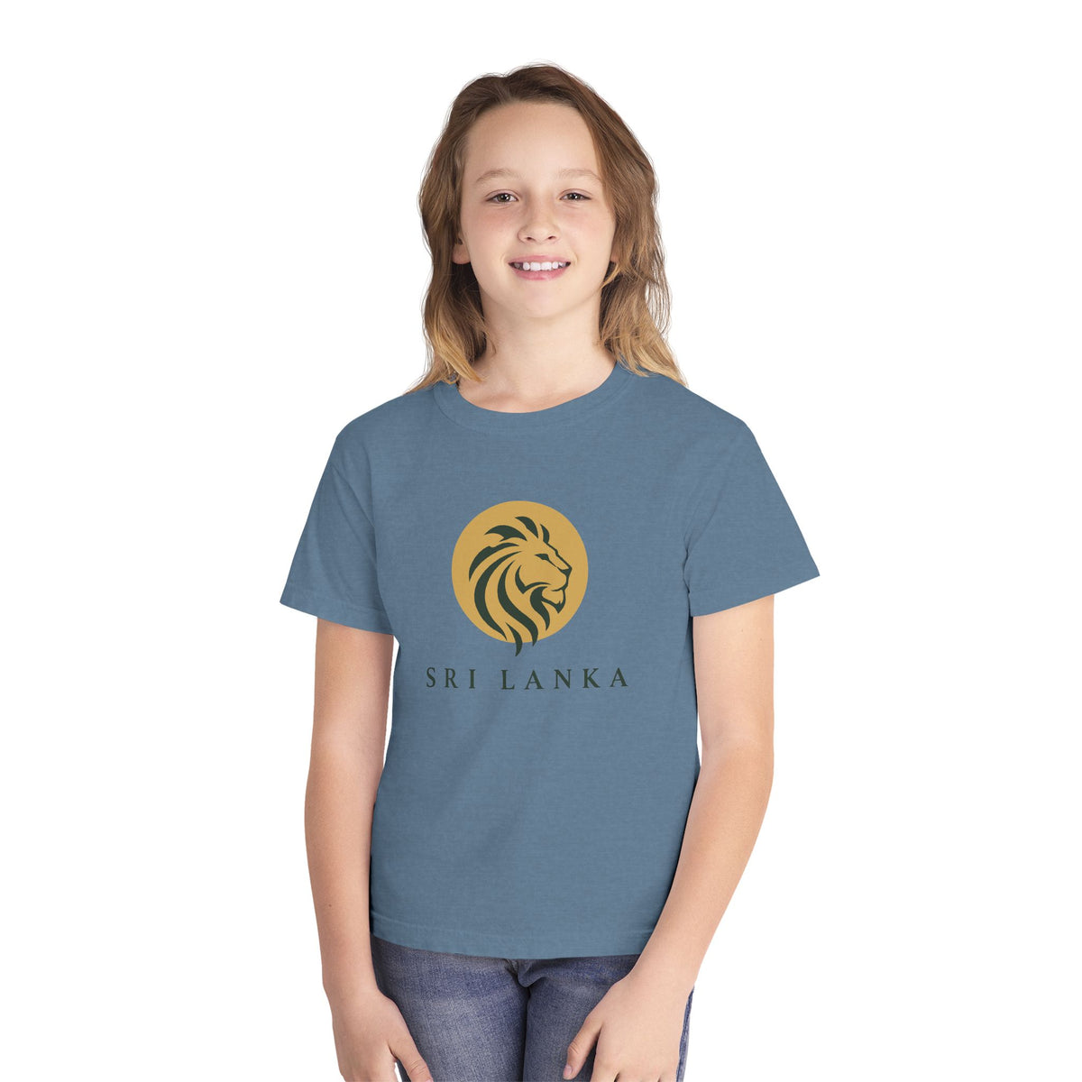 Sri Lanka Lion Kids’ T-Shirt | Garment-Dyed Cotton