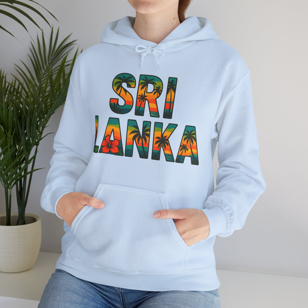 Sri Lanka Tropical Graphic Hoodie | Unisex Heritage Gift
