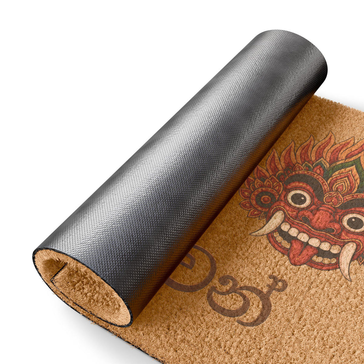 Ayubowan Coir Doormat | Sri Lankan Raksha Mask Welcome Mat