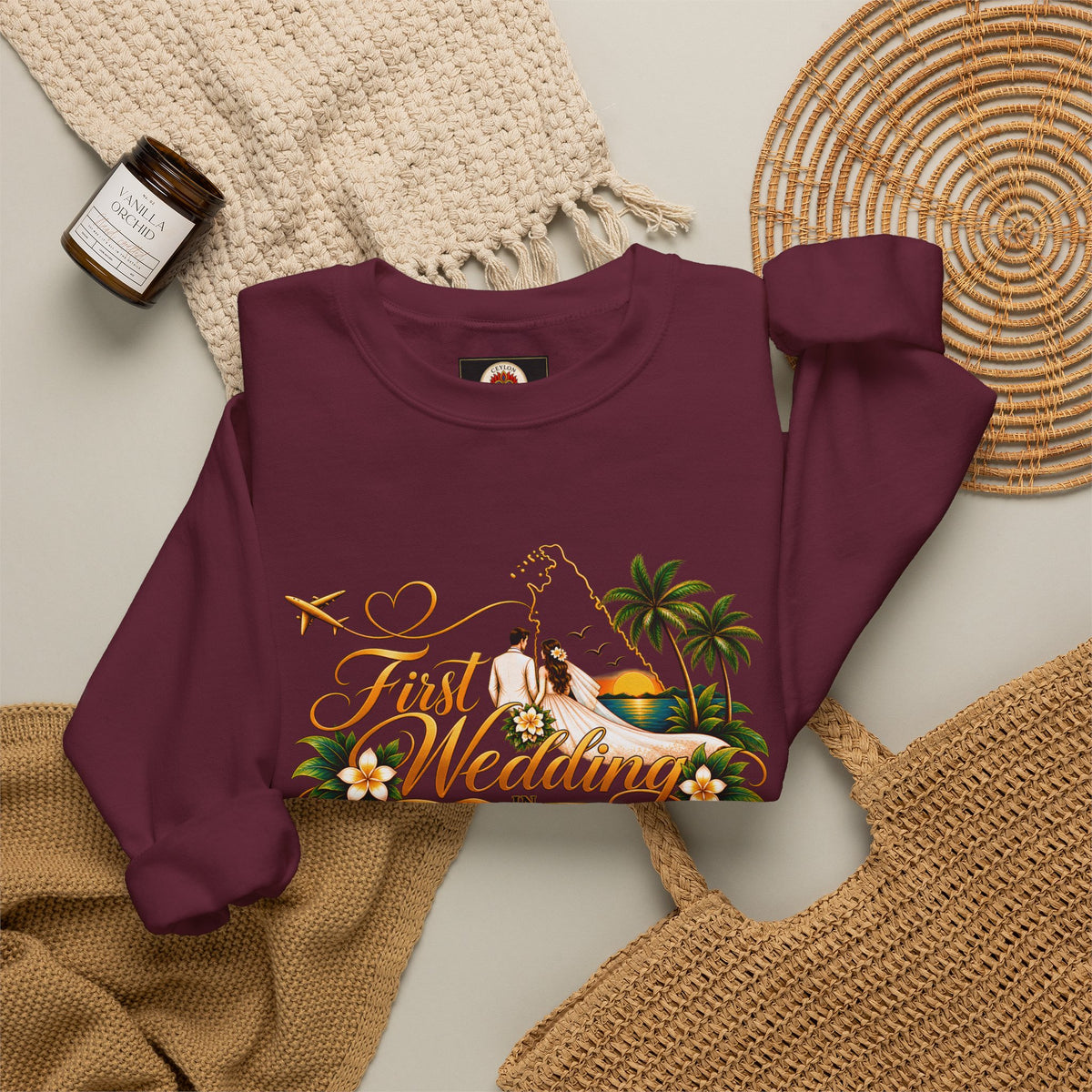 Personalized Sri Lanka Wedding Sweatshirt – Unisex Crewneck