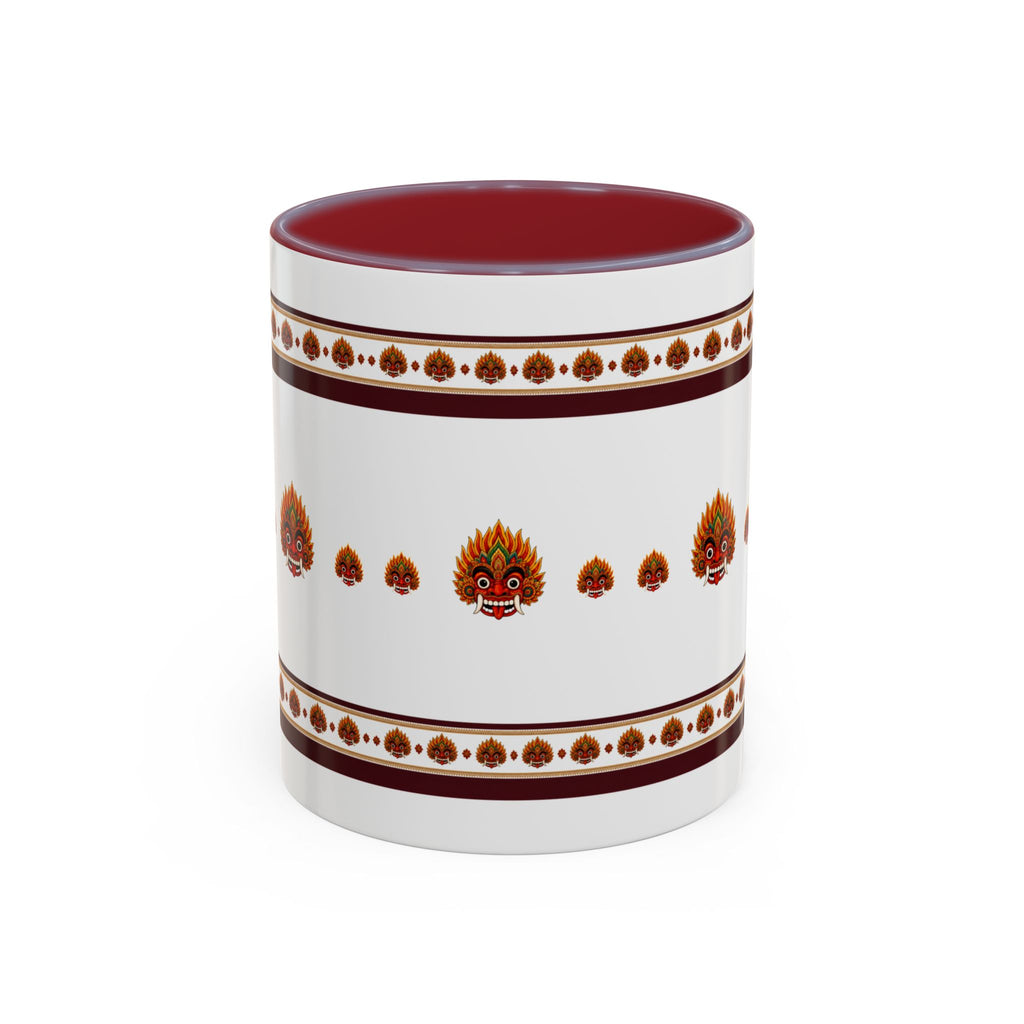 Raksha Mask Accent Coffee Mug Sri Lankan Design