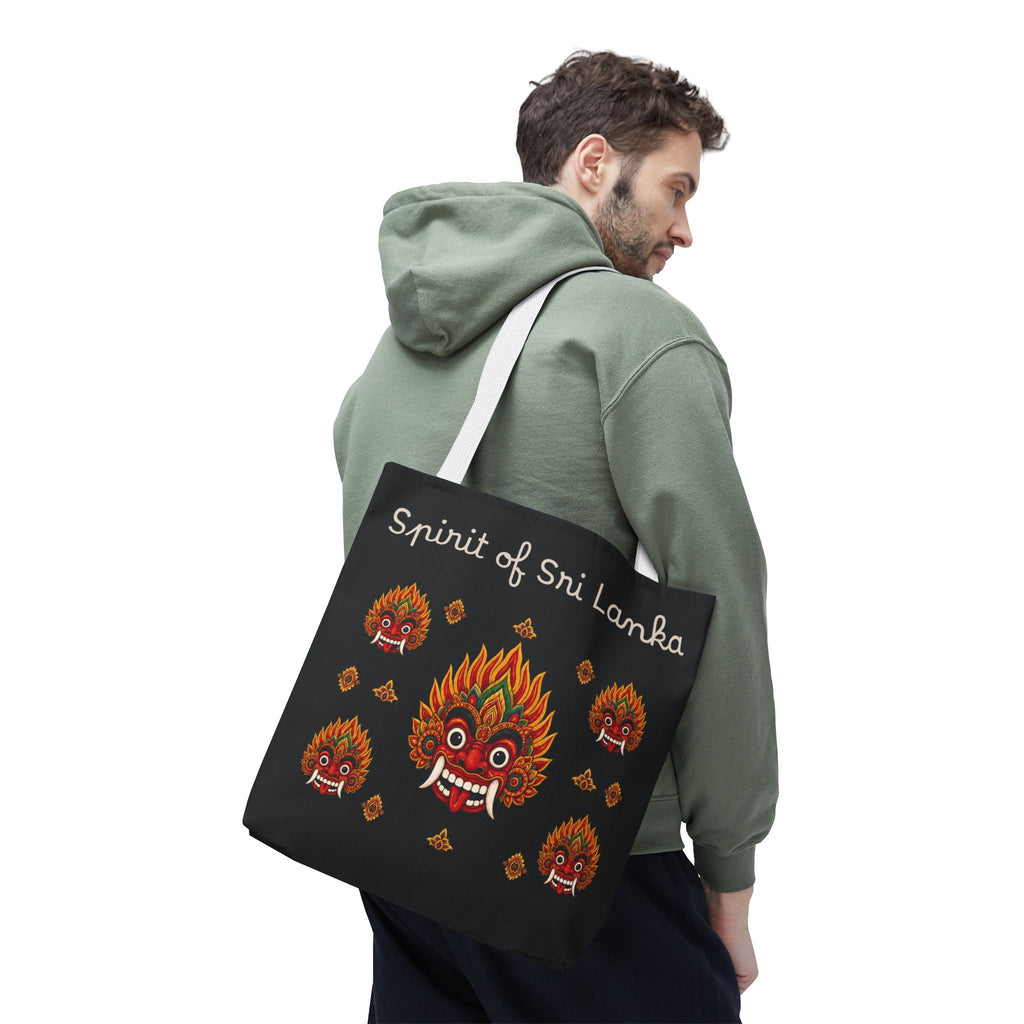 Sri Lankan Gift Tote Bag Spirit of Sri Lanka Raksha Mask Design