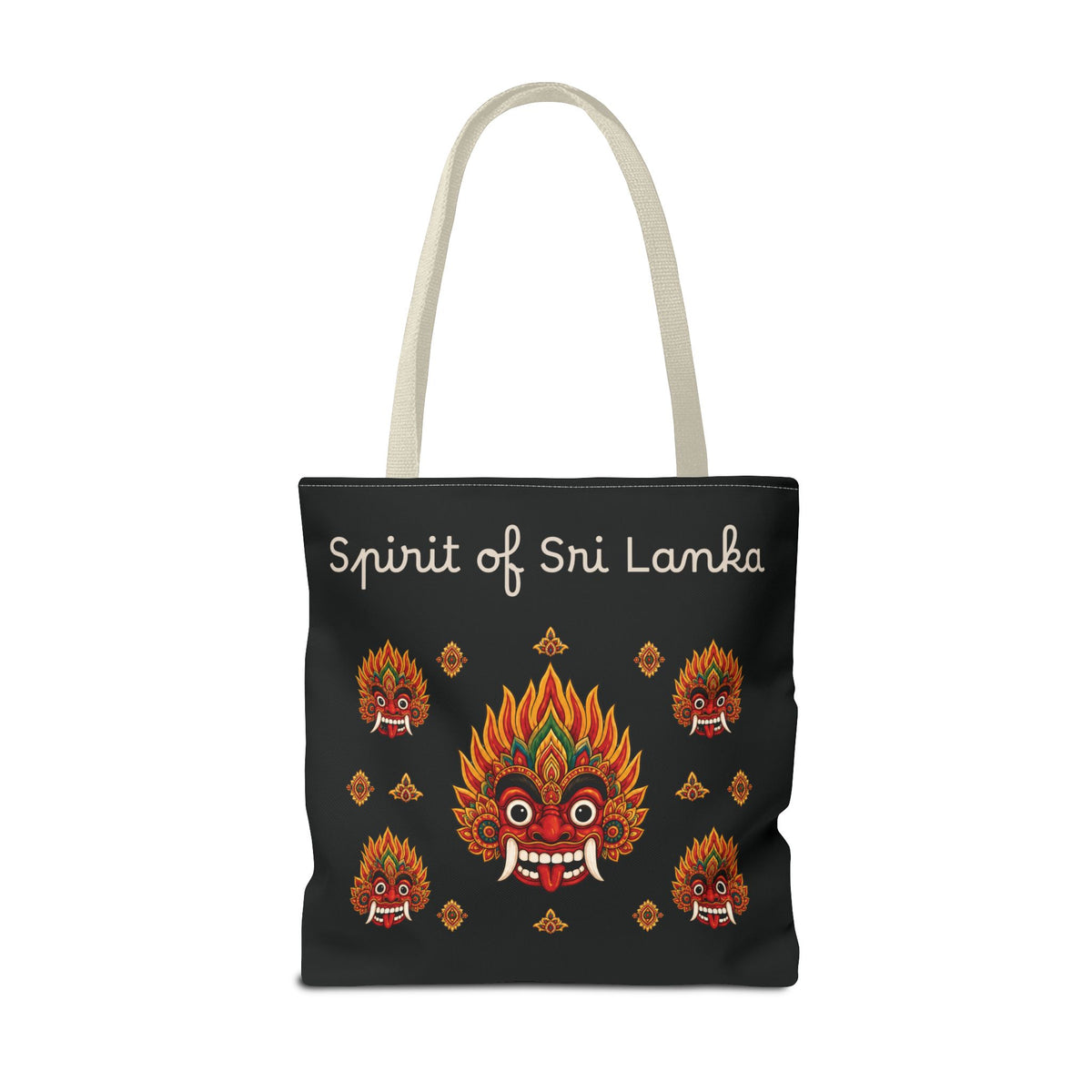Sri Lankan Gift Tote Bag Spirit of Sri Lanka Raksha Mask Design