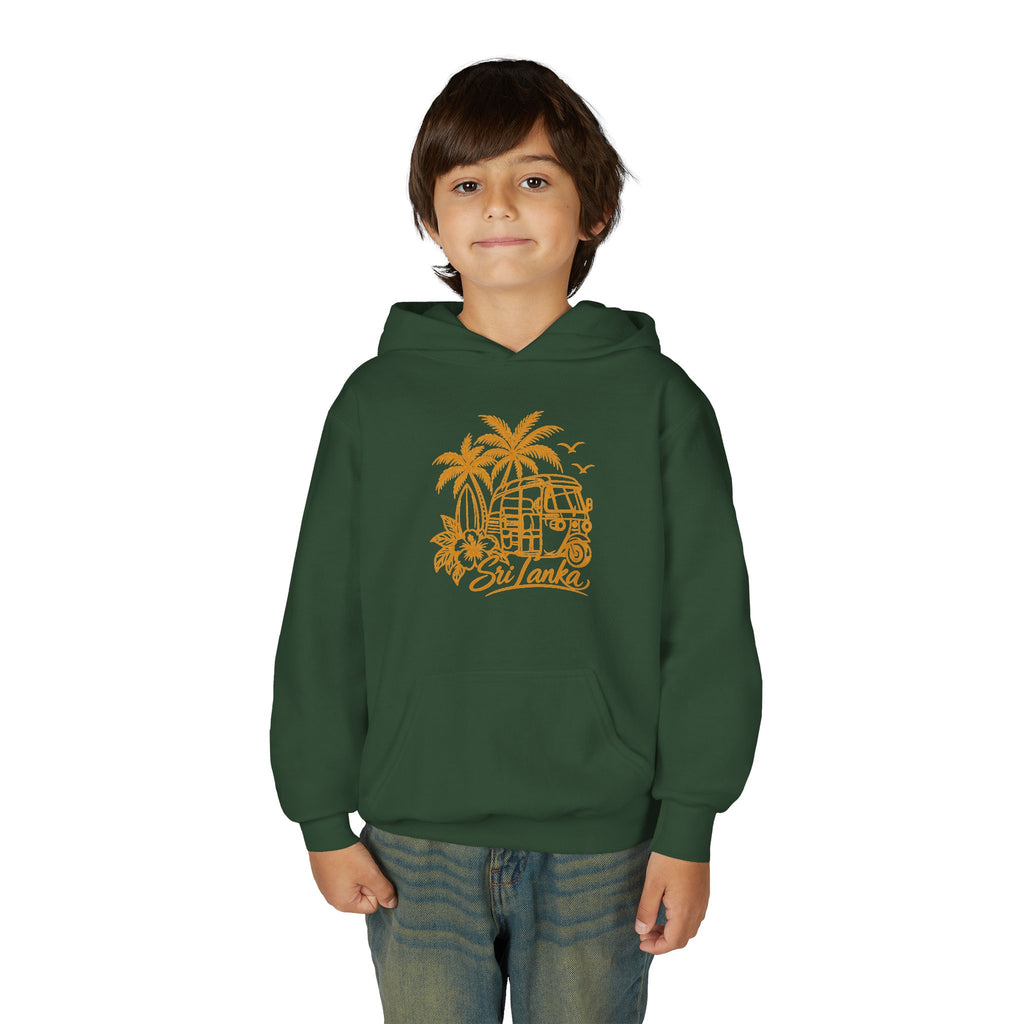 Sri Lanka Kids Hoodie Tropical Palm Tree Island Design