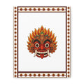 Raksha Mask Matte Canvas Stretched Wall Art