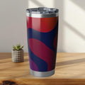 Sri Lanka Batik Wave Tumbler 20oz | Crimson & Indigo