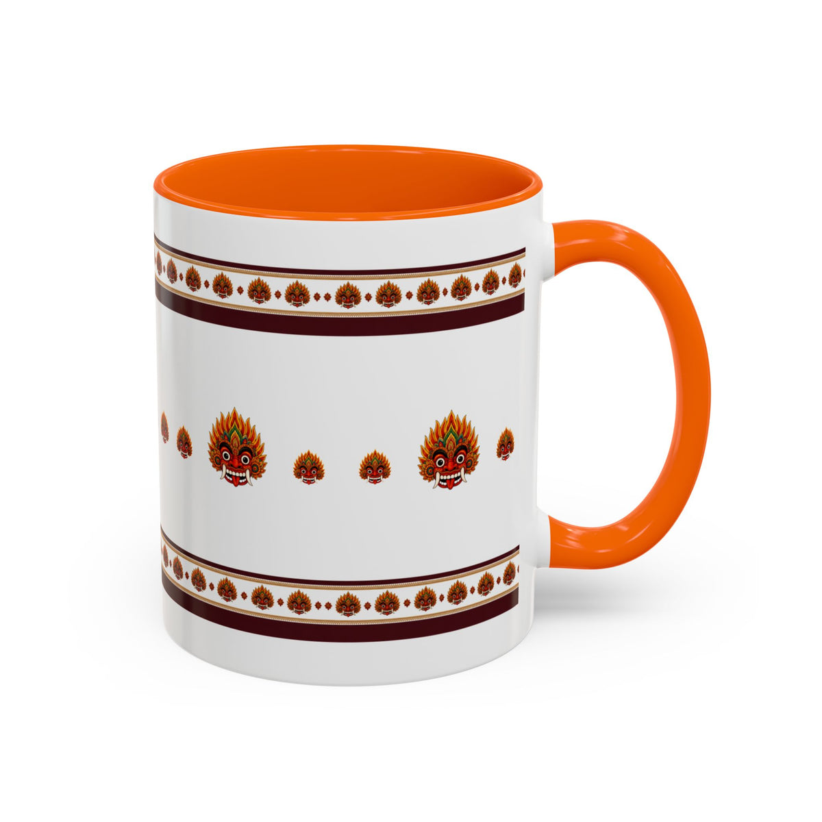 Raksha Mask Accent Coffee Mug Sri Lankan Design