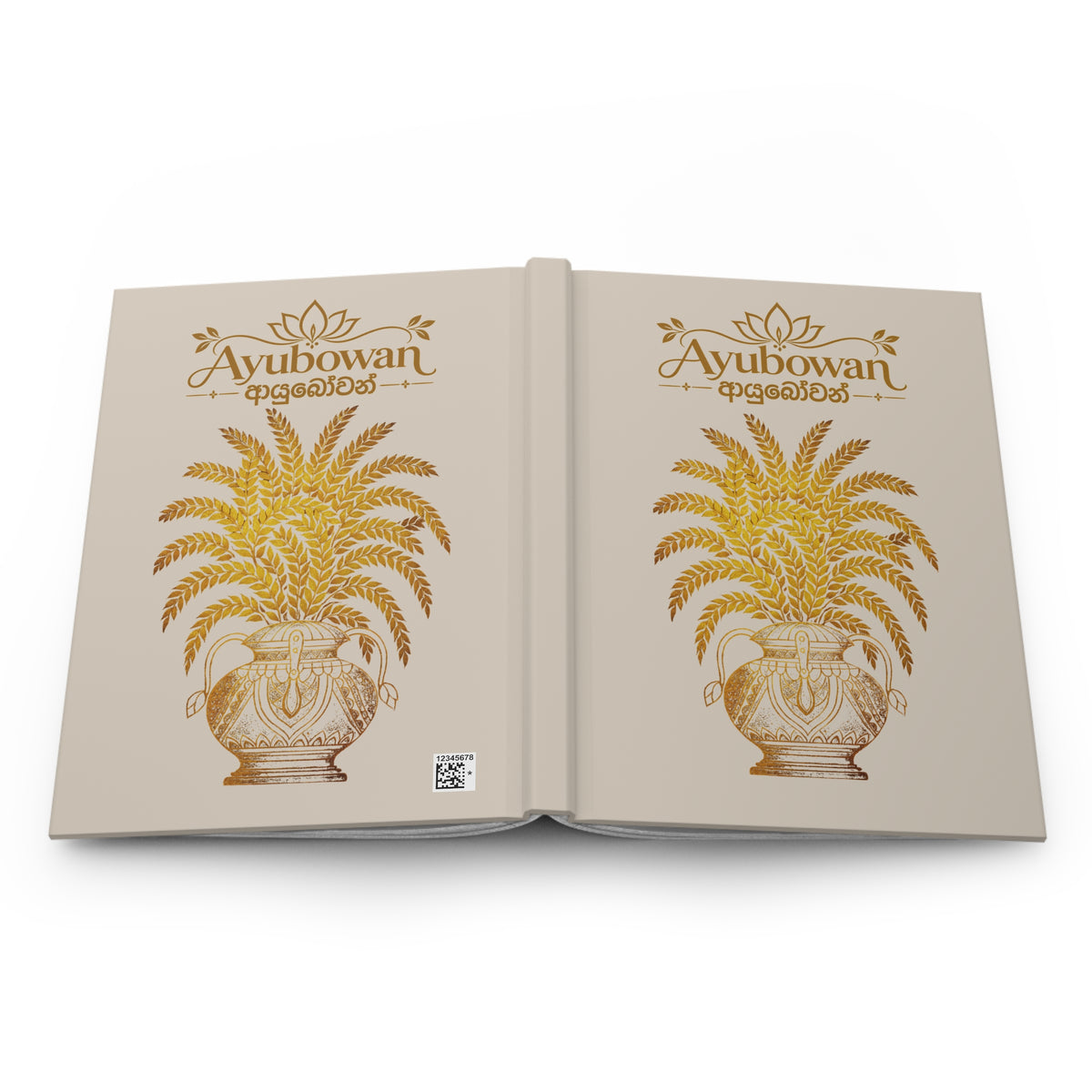 Ayubowan Punkalasa Hardcover Journal Sri Lankan Blessing Lined Notebook