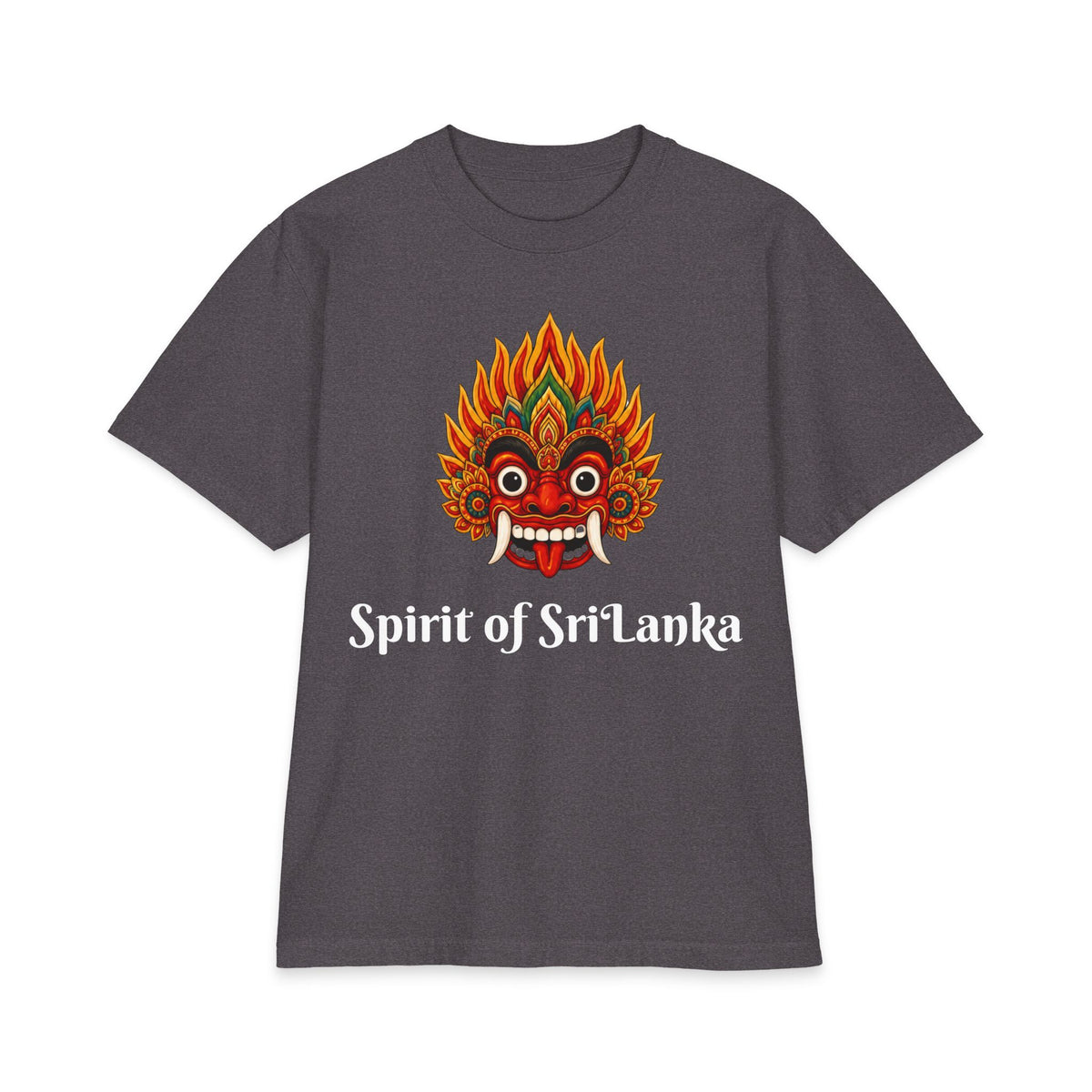 Raksha Spirit Graphic T-Shirt Sri Lankan Devil Dance Mask Heritage Unisex Tee