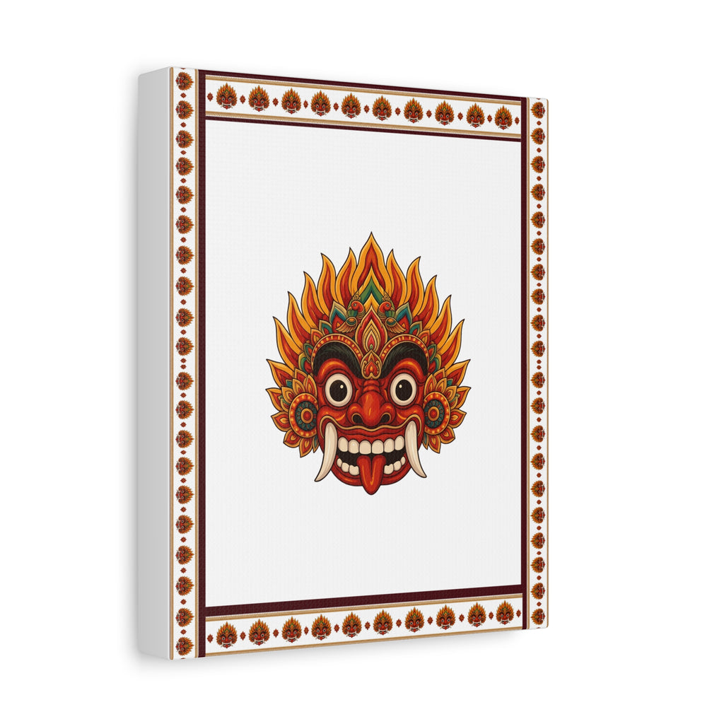 Raksha Mask Matte Canvas Stretched Wall Art