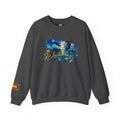 Sri Lanka Surf Crewneck Sweatshirt - Watercolor Stilt Fisherman Graphic