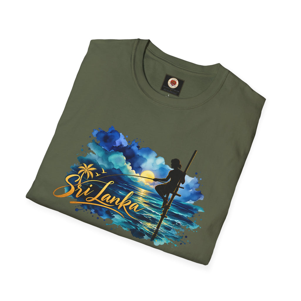 Sri Lanka Watercolor Surf T-Shirt