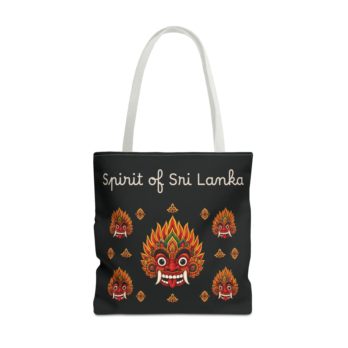 Sri Lankan Gift Tote Bag Spirit of Sri Lanka Raksha Mask Design