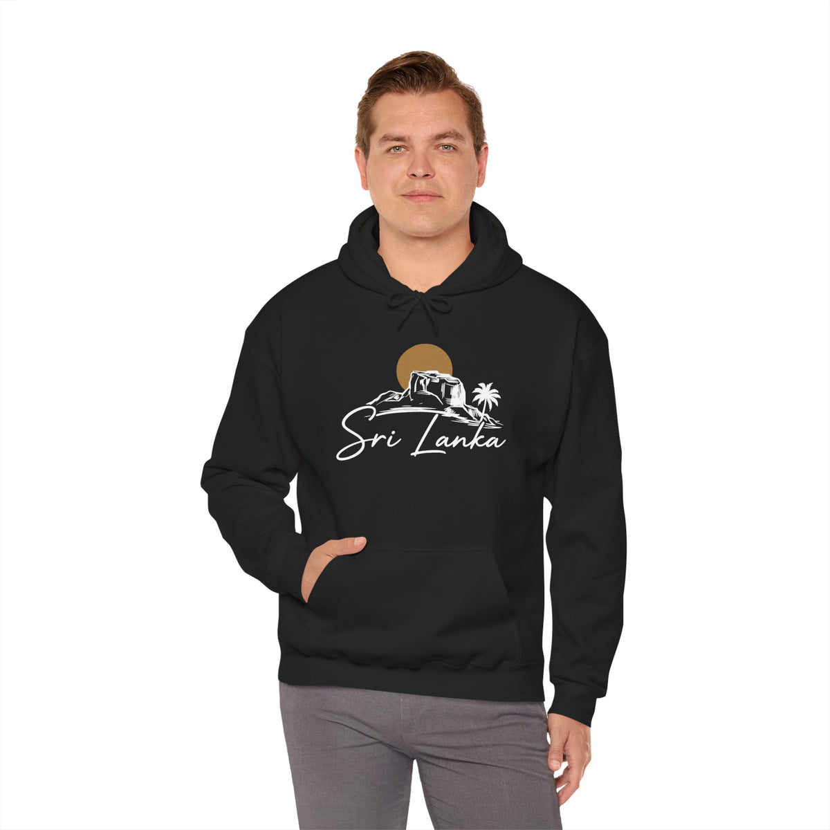 Sri Lanka Sunset Unisex Hoodie Palm Tree Beach Sweatshirt
