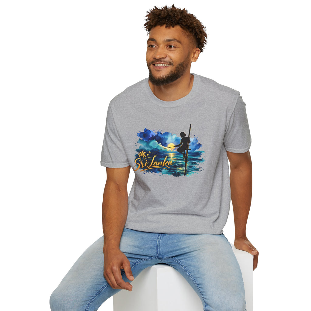 Sri Lanka Watercolor Surf T-Shirt