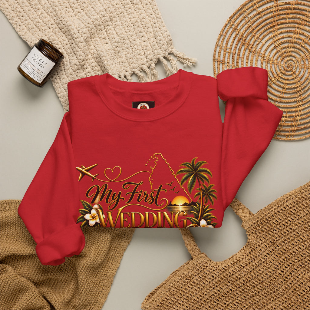 Personalized Sri Lanka Wedding Sweatshirt | Name on Right Sleeve