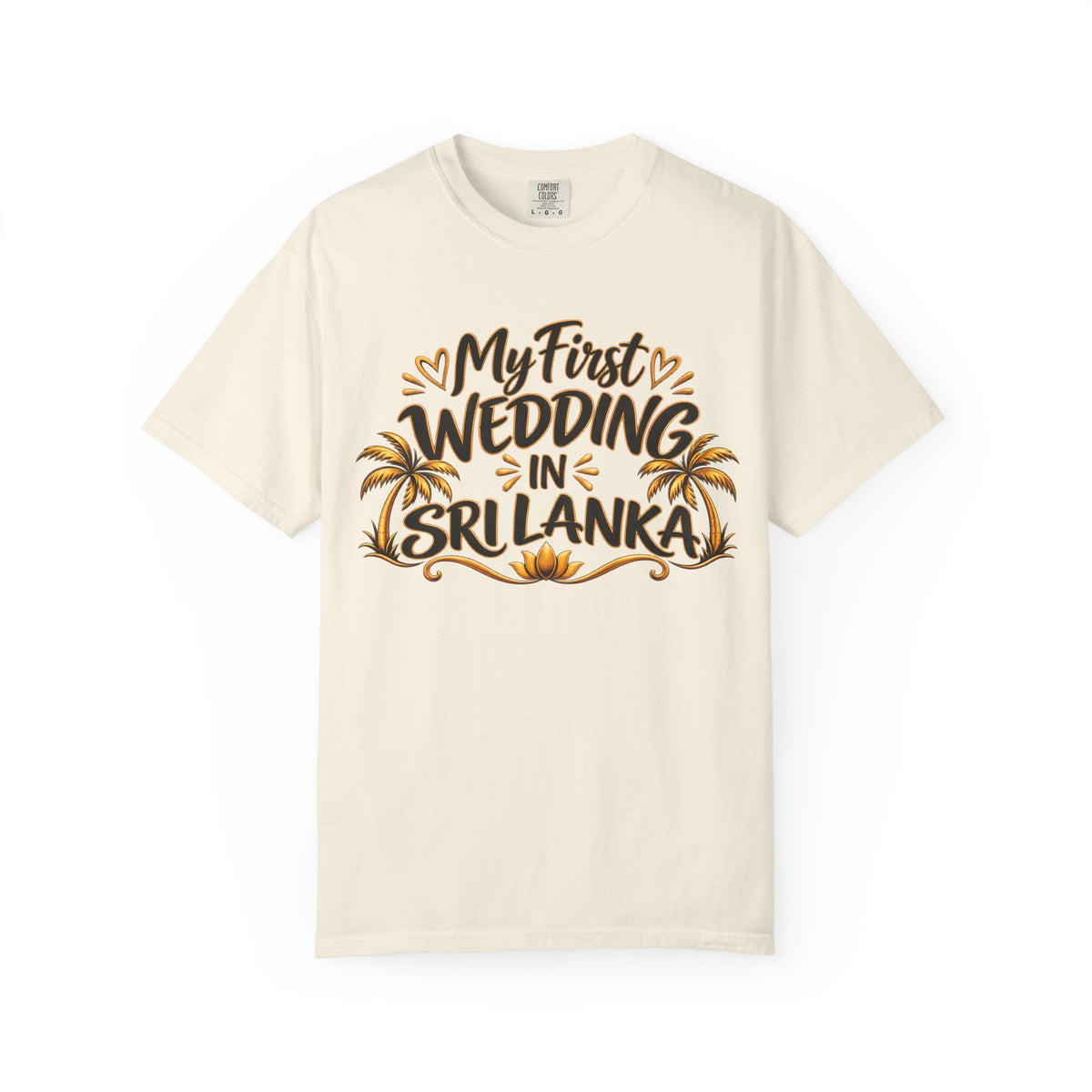 Sri Lanka Unisex Wedding T-Shirt – My First Wedding in Sri Lanka