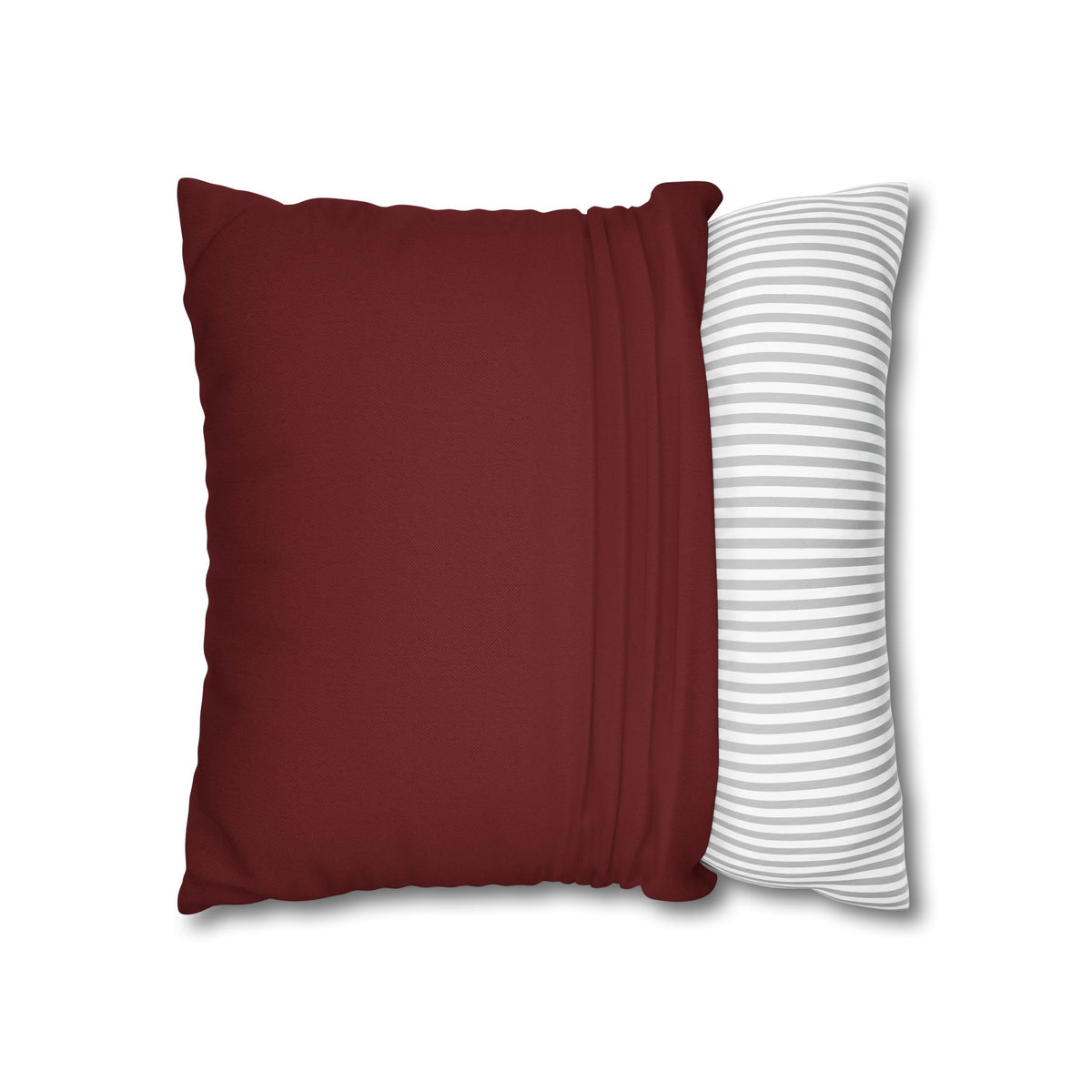 Ayubowan Mask Cushion Cover Maroon Sri Lankan Gift Pillowcase