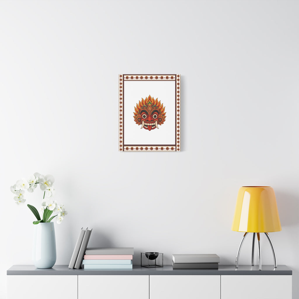 Raksha Mask Matte Canvas Stretched Wall Art