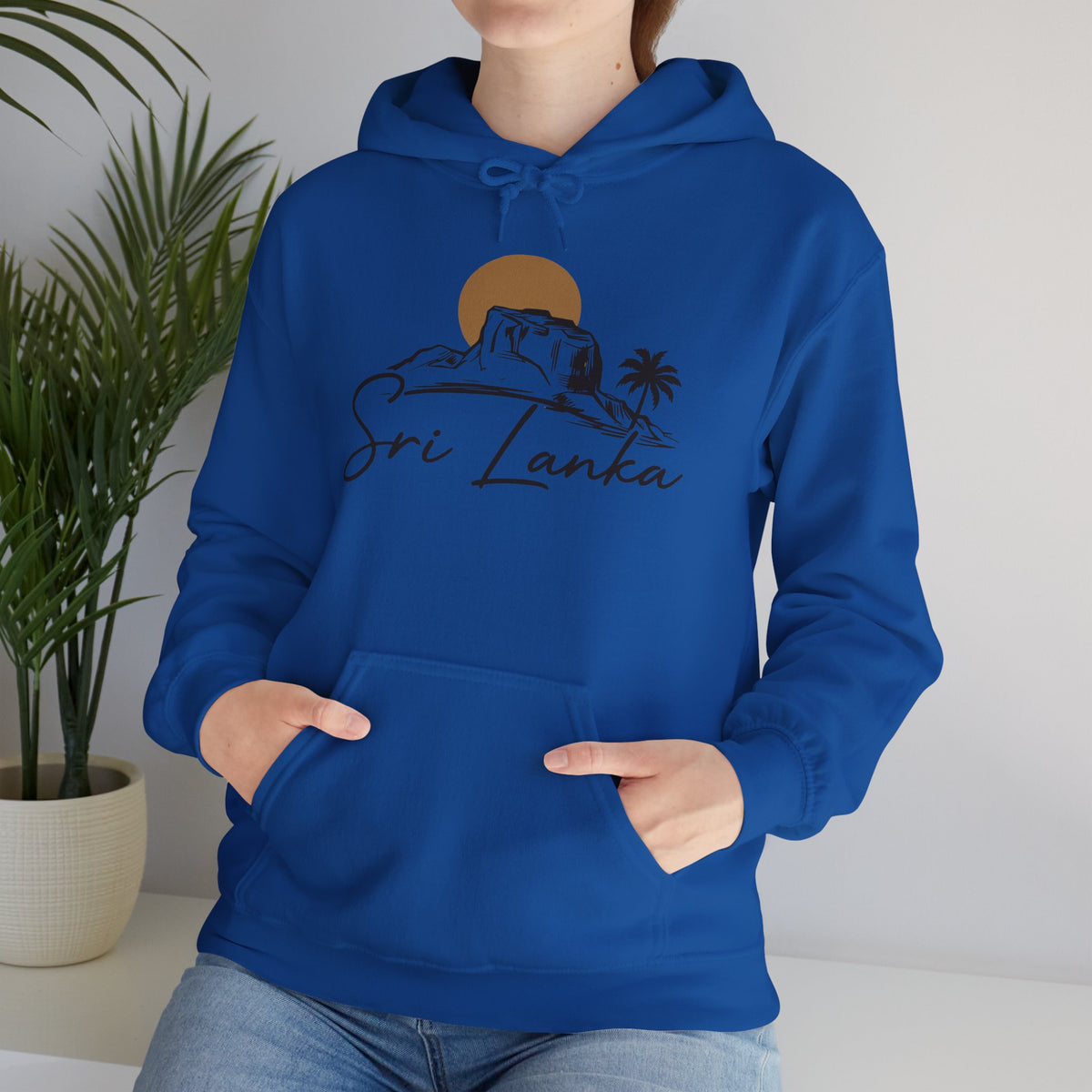 Sri Lanka Sunset Unisex Hoodie Palm Tree Beach Sweatshirt