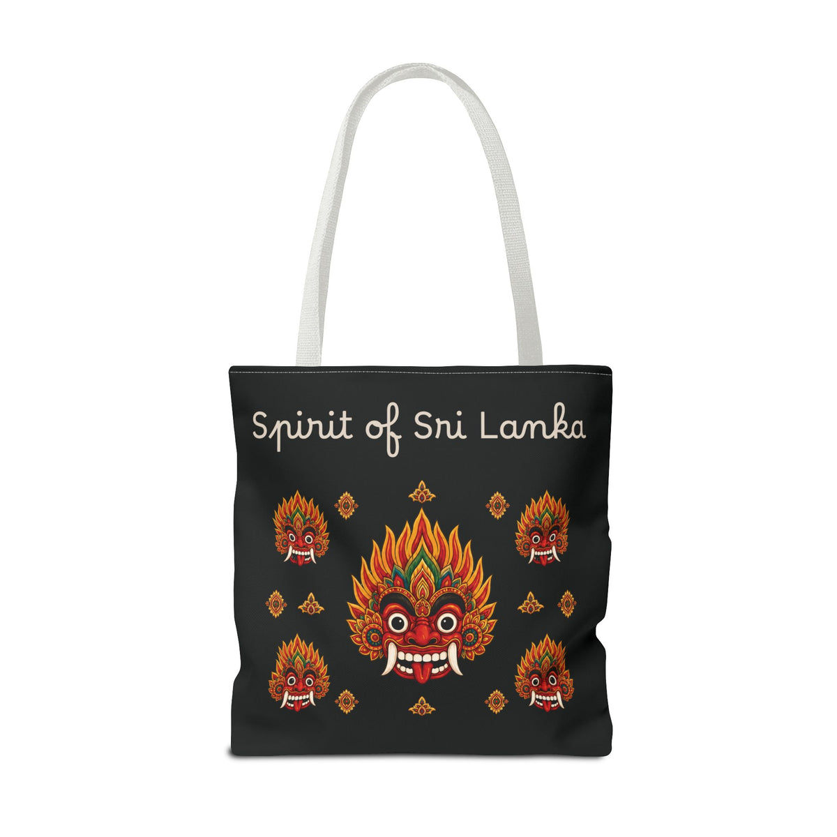 Sri Lankan Gift Tote Bag Spirit of Sri Lanka Raksha Mask Design