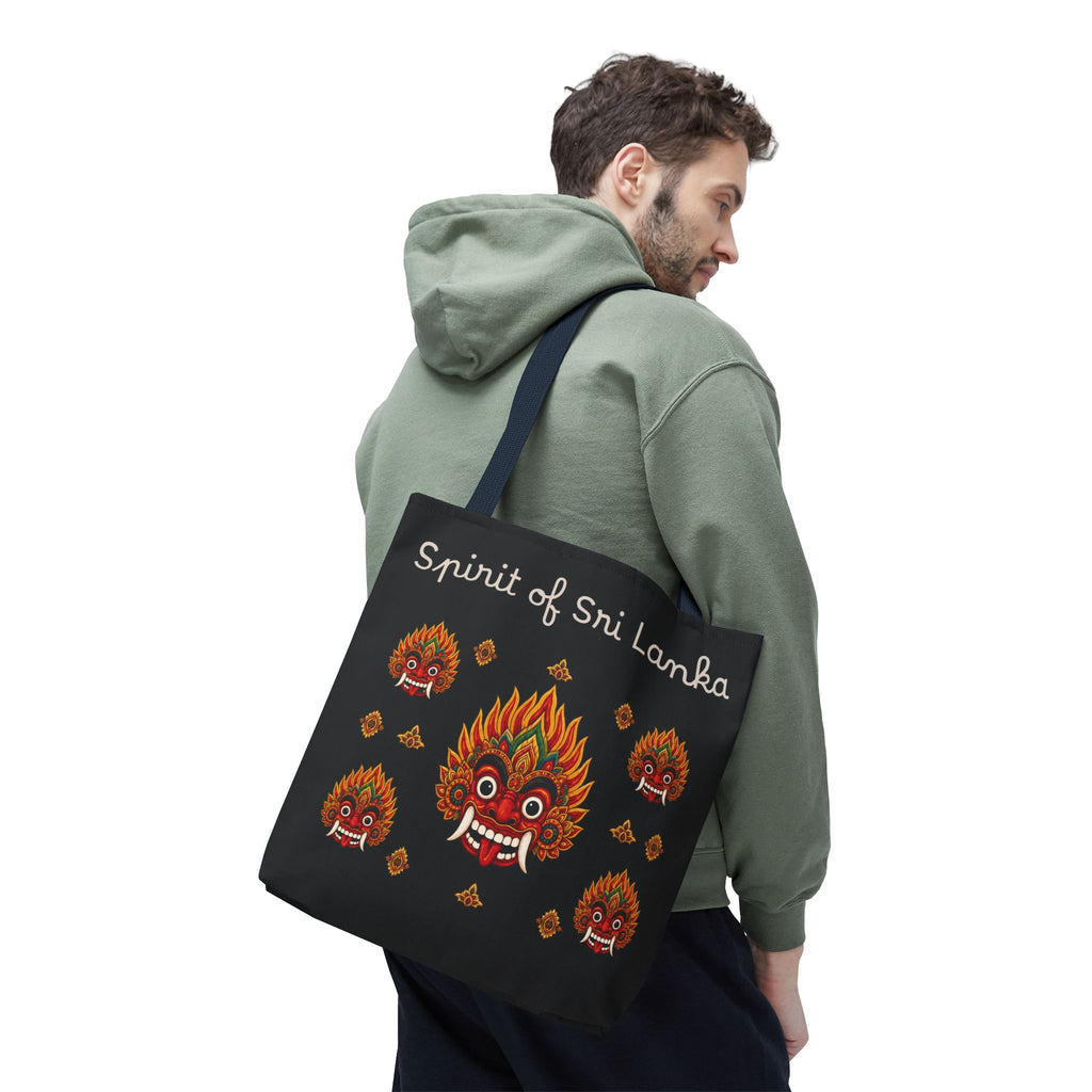 Sri Lankan Gift Tote Bag Spirit of Sri Lanka Raksha Mask Design