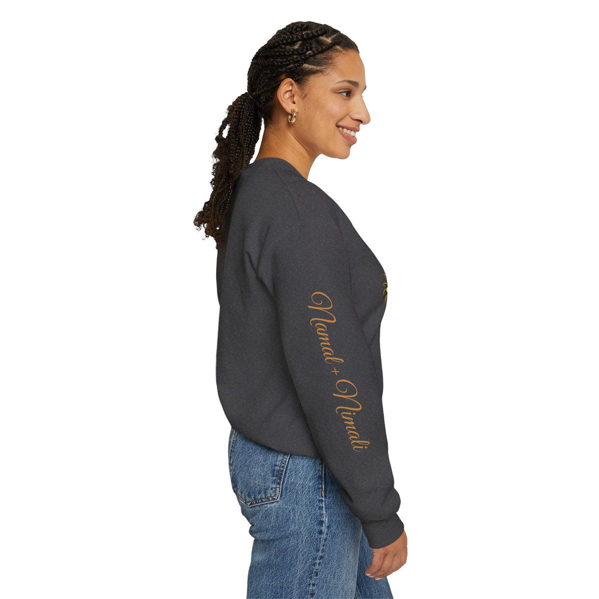 Personalized Sri Lanka Wedding Sweatshirt | Name on Right Sleeve