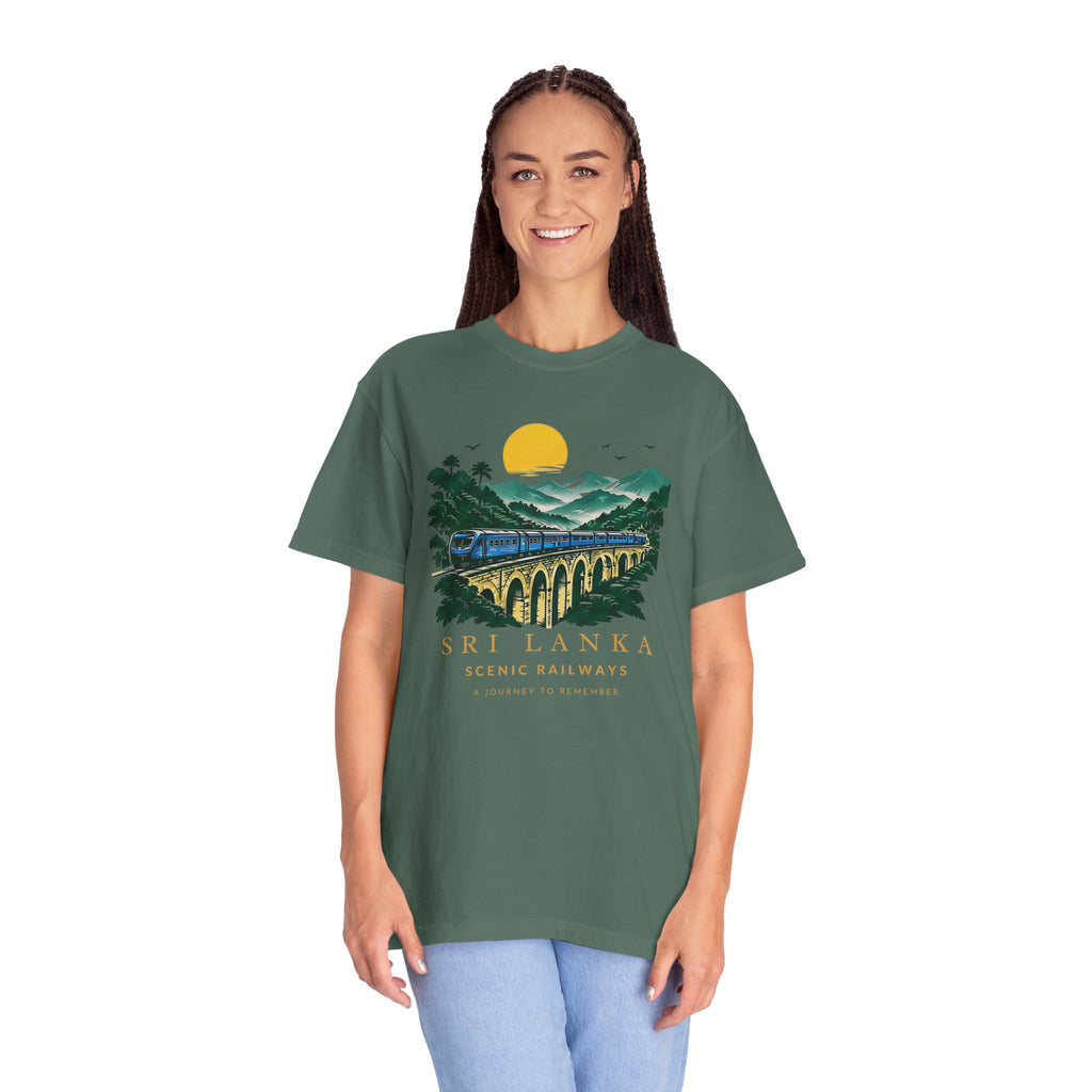Sri Lanka Nine Arch Bridge Unisex T-Shirt Vintage Railway Tee