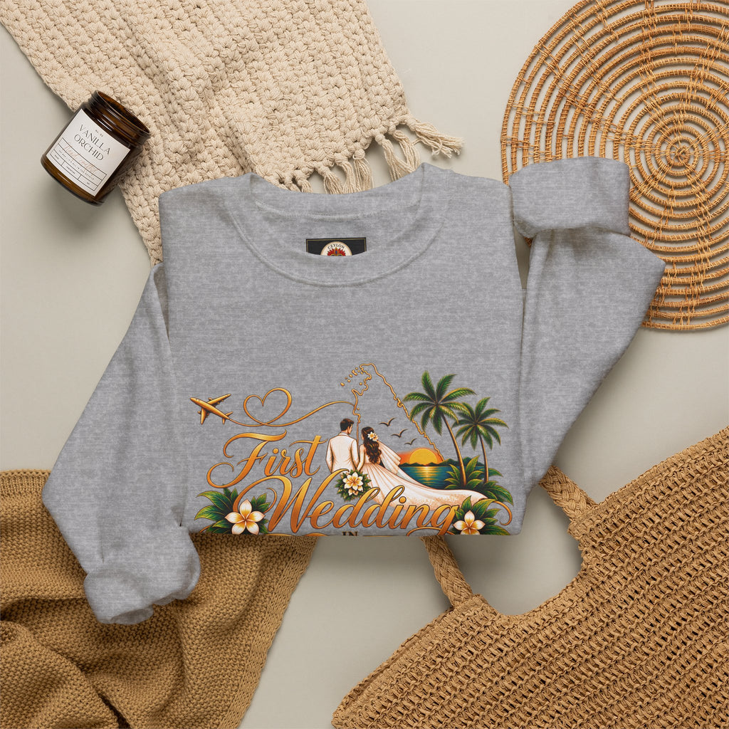Personalized Sri Lanka Wedding Sweatshirt – Unisex Crewneck