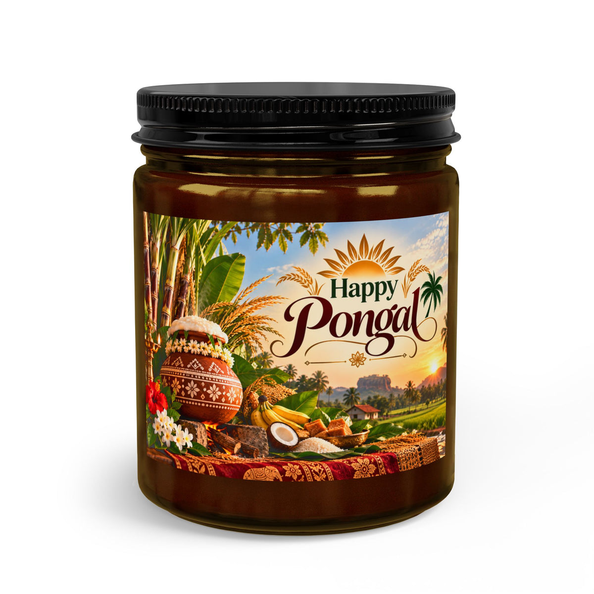 Happy Pongal Candle Set with Wick Trimmer