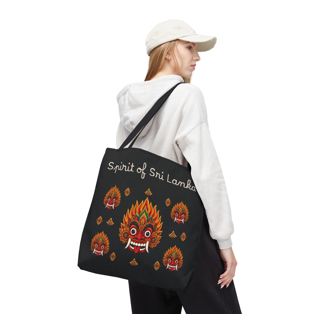 Sri Lankan Gift Tote Bag Spirit of Sri Lanka Raksha Mask Design
