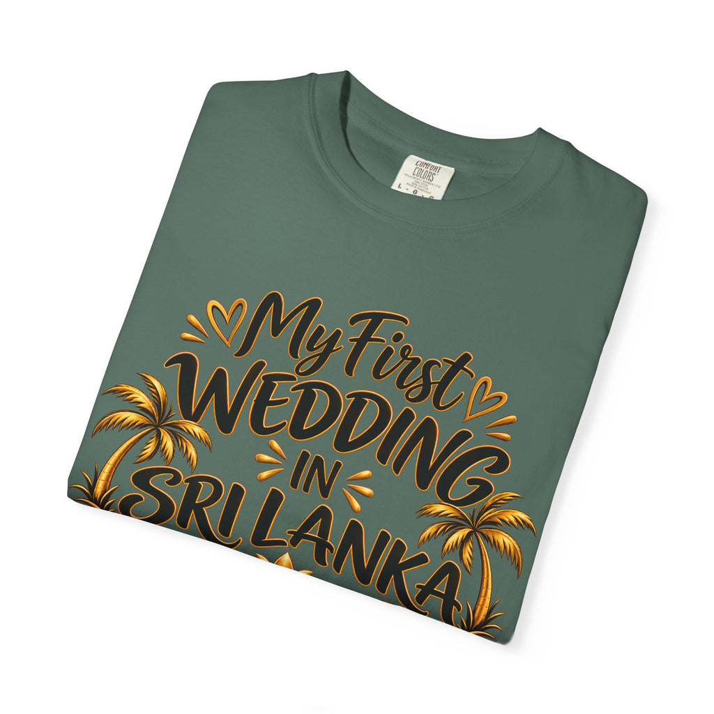 Sri Lanka Unisex Wedding T-Shirt – My First Wedding in Sri Lanka