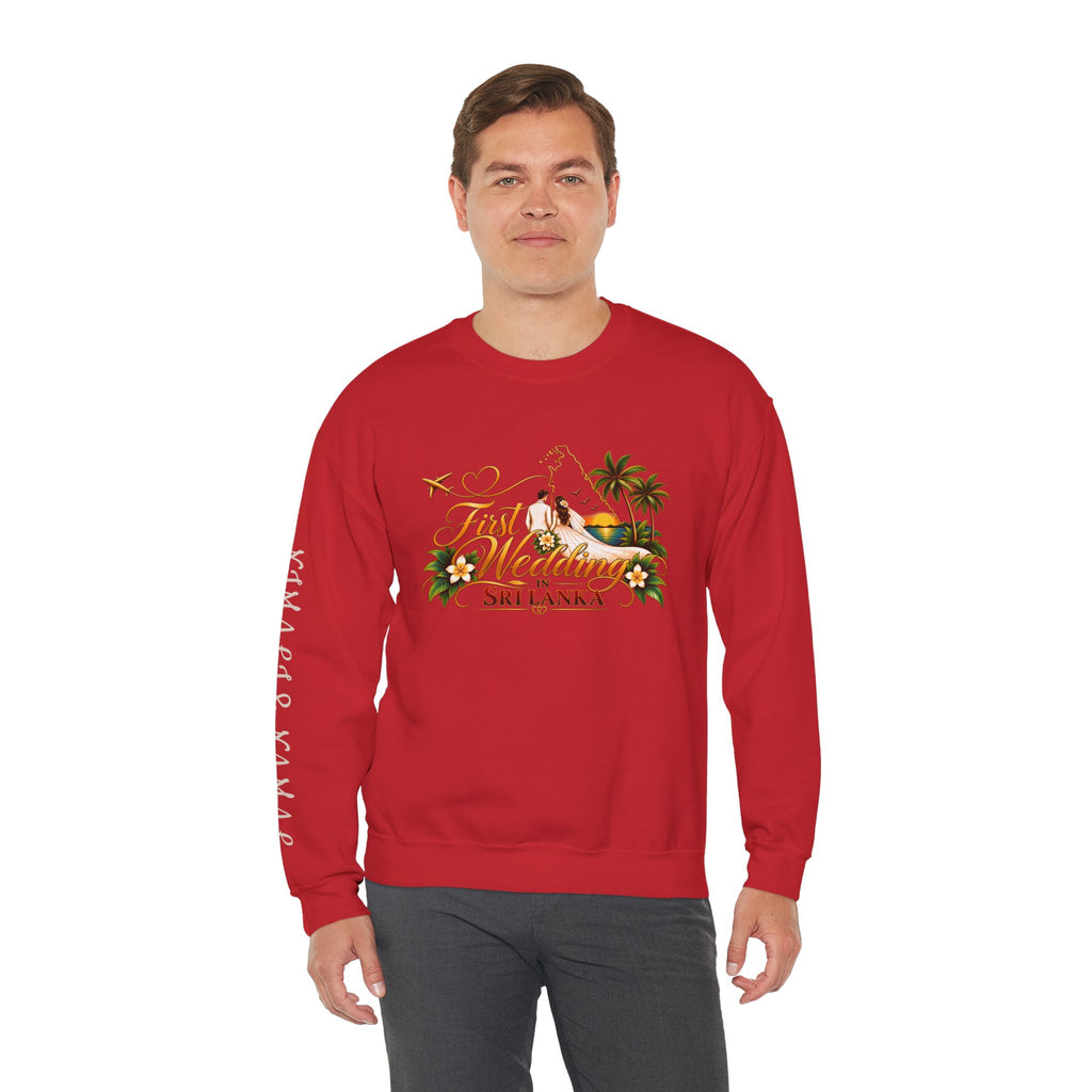 Personalized Sri Lanka Wedding Sweatshirt – Unisex Crewneck