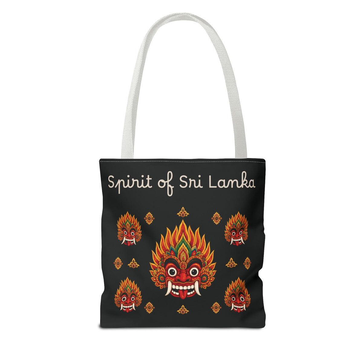 Sri Lankan Gift Tote Bag Spirit of Sri Lanka Raksha Mask Design