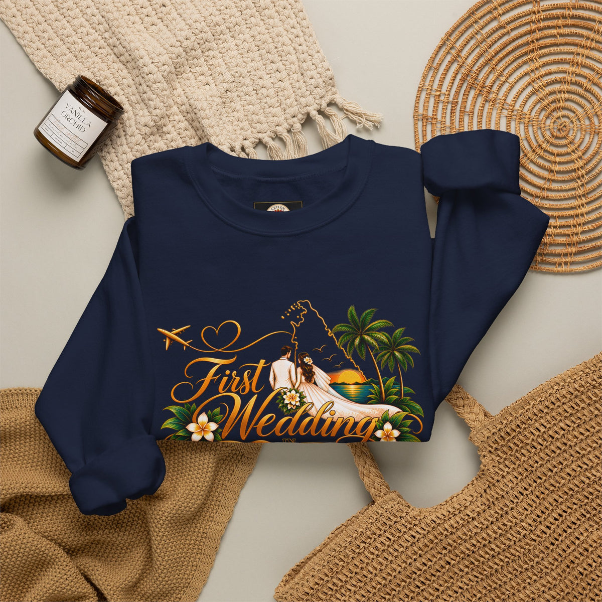 Personalized Sri Lanka Wedding Sweatshirt – Unisex Crewneck