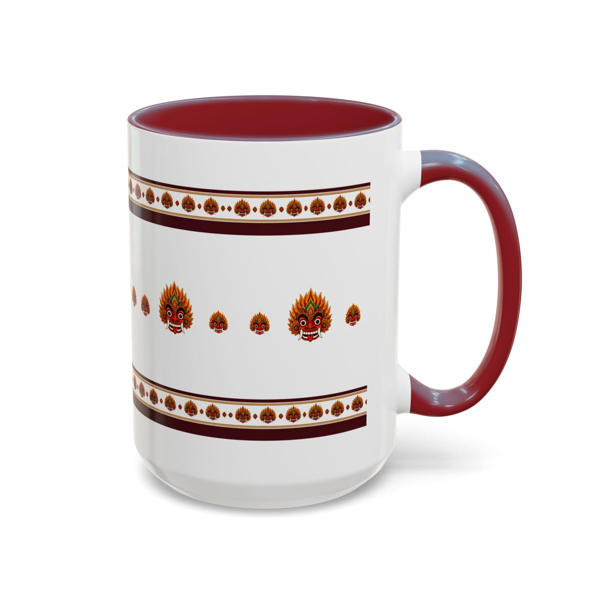 Raksha Mask Accent Coffee Mug Sri Lankan Design