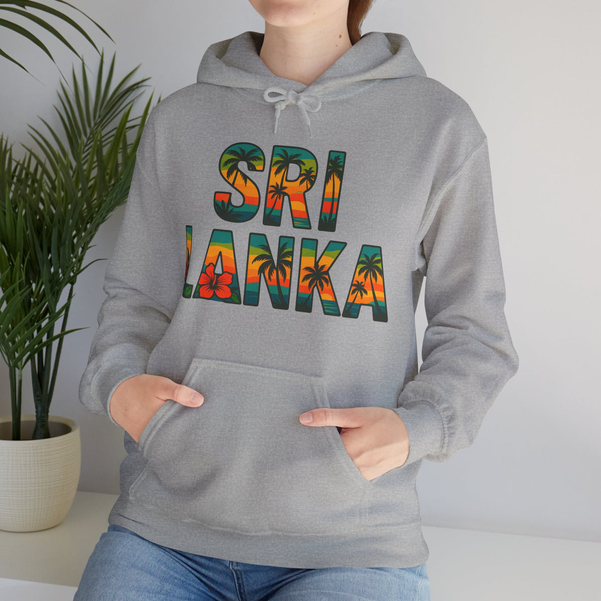 Sri Lanka Tropical Graphic Hoodie | Unisex Heritage Gift